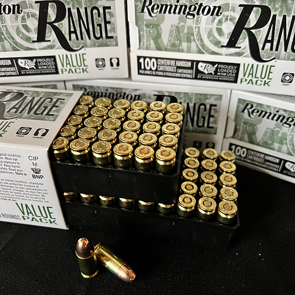 Remington Range 9mm FMJ 115gr Ten boxes of 50rds